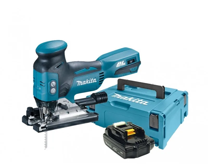 DJV181Y1J 18V Li-Ion Accu decoupeerzaag body + (1x 1.5Ah accu) in Mbox - T-greep - variabel - koolborstelloos de Makita – image du produit