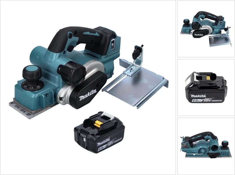 DKP 181 G1 accuschaafmachine 82 mm 18 V borstelloos + 1x accu 6.0 Ah - zonder lader van Makita – productafbeelding