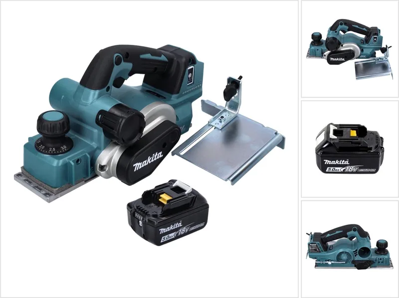DKP 181 T1 accuschaafmachine 82 mm 18 V borstelloos + 1x oplaadbare accu 5.0 Ah - zonder lader de Makita – image du produit