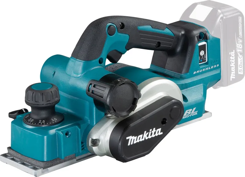DKP181Z draadloze schaafmachine met AWS radio-adapter 18 V (zonder batterij) van Makita – productafbeelding