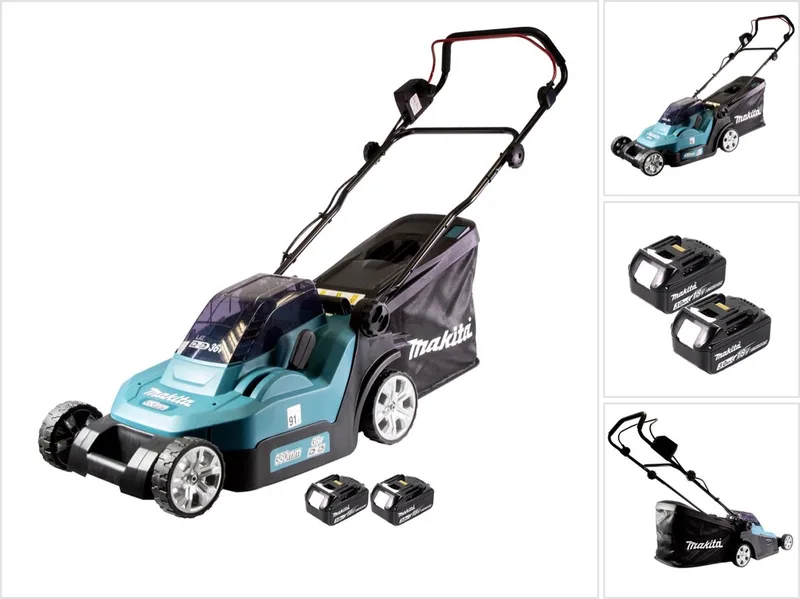 DLM 432 F2 accu-grasmaaier 36 V (2x 18 V) 43 cm + 2x accu 3,0 Ah - zonder oplader de Makita – image du produit