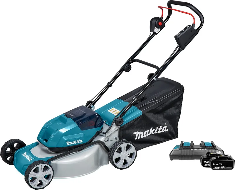 DLM463PT2 Accu Grasmaaier 46cm 2x18V 5.0 Ah von Makita – Produktbild