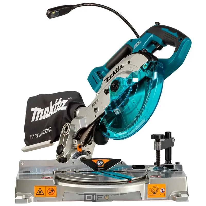 DLS600Z 18V Li-Ion accu afkort- en verstekzaag body - 165 x 20mm - koolborstelloos van Makita – productafbeelding 3 van 3