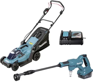 DLX2583T Gereedschapsset Accu-grasmaaier, Accu-hogedrukreiniger fra Makita – produktbillede 1 af 3