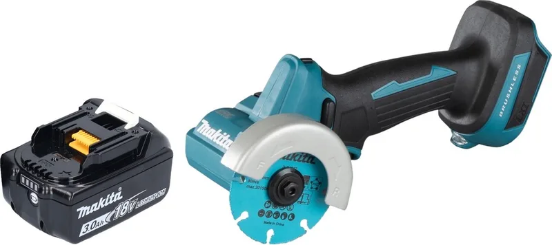 DMC 300 F1 accu haakse slijper 18 V 76 mm borstelloos + 1x oplaadbare accu 3.0 Ah - zonder lader de Makita – image du produit