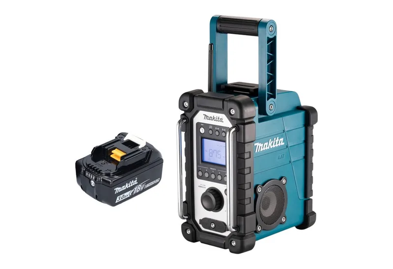 DMR 116 F1 Akku 14,4 - 18 V AM FM AUX + 1x Akku 3,0 Ah Baustellenradio van Makita – productafbeelding