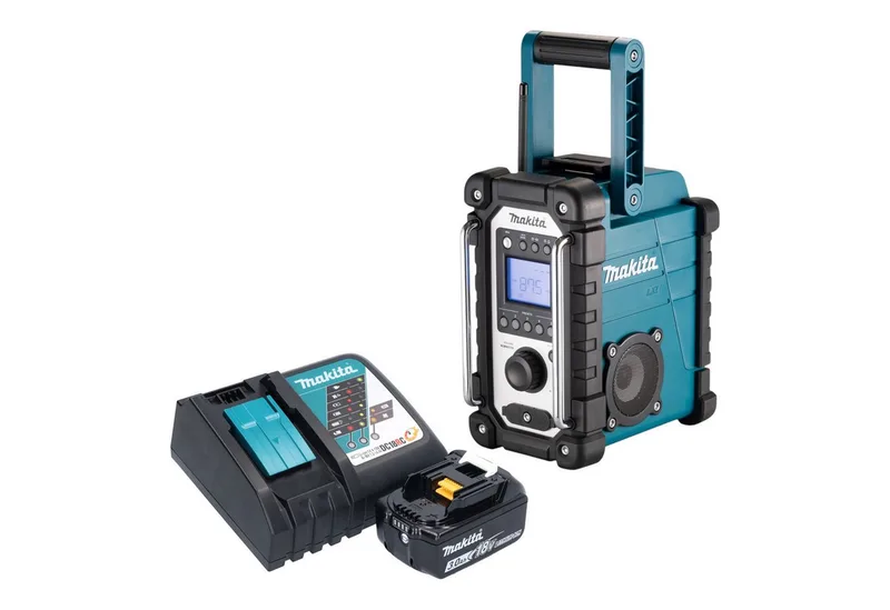 DMR 116 RF1 Akku 14,4 - 18 V AM FM AUX + 1x Akku 3,0 Ah + Ladegerät Baustellenradio van Makita – productafbeelding