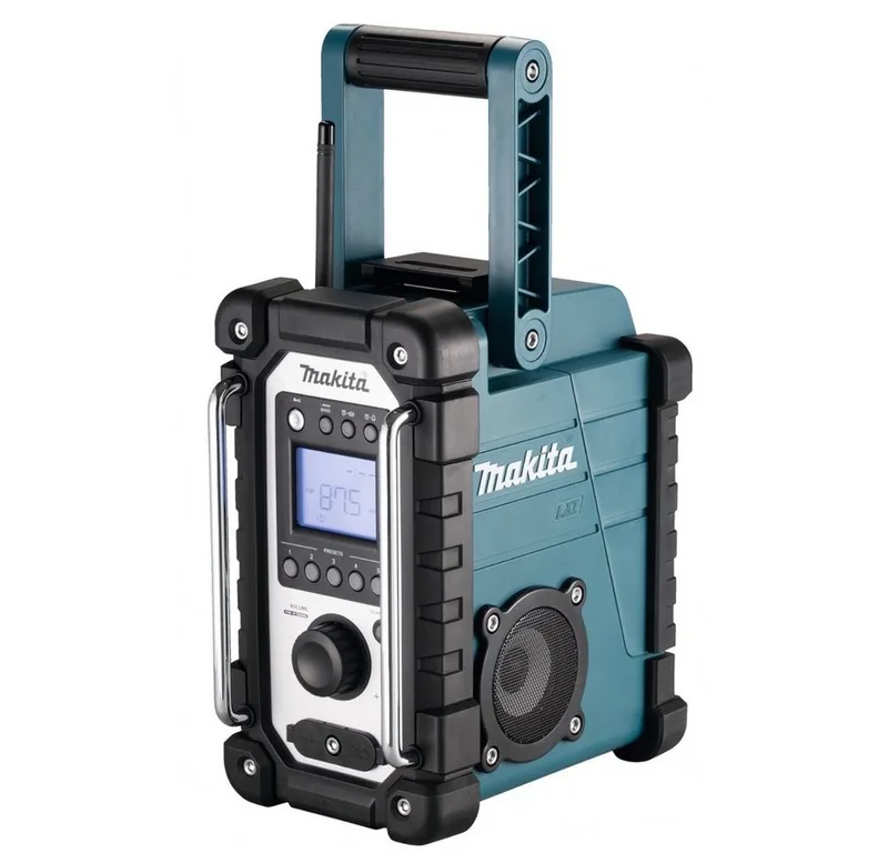 DMR116 Accu bouwradio FM/AM van Makita, Blauw, Zwart – productafbeelding