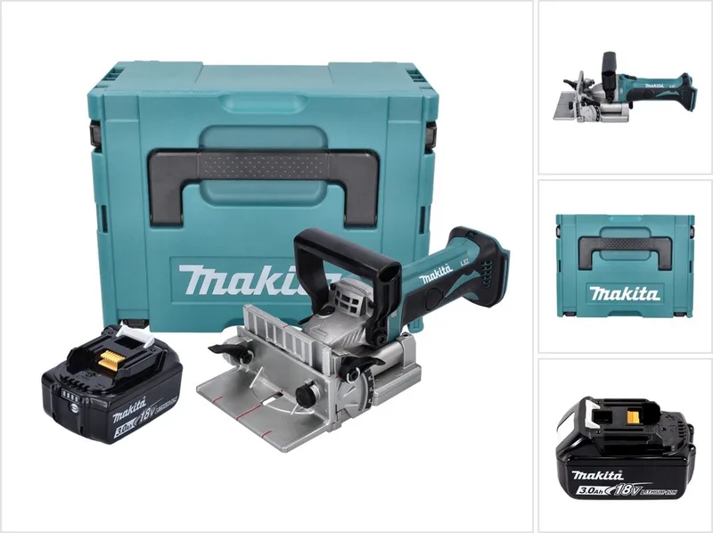 DPJ 180 F1J accu-groeffrees 18 V 100 mm + 1x accu 3,0 Ah + Makpac - zonder oplader by Makita – product image