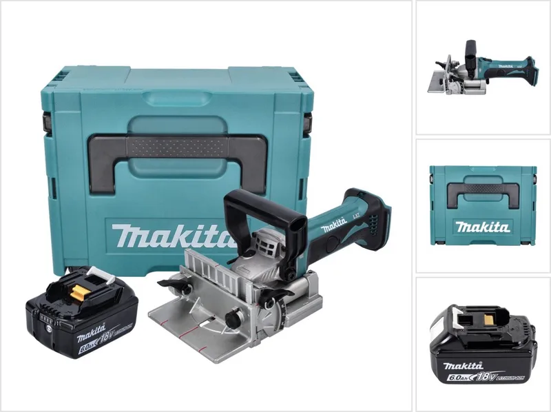 DPJ 180 G1J accu-groeffrees 18 V 100 mm + 1x accu 6,0 Ah + Makpac - zonder oplader fra Makita – produktbillede