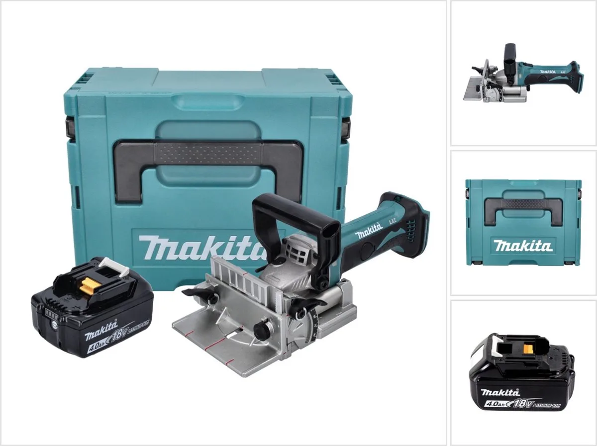 DPJ 180 M1J accu-groeffrees 18 V 100 mm + 1x accu 4,0 Ah + Makpac - zonder oplader van Makita – productafbeelding