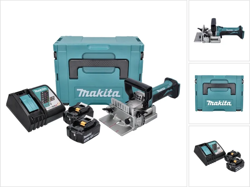 DPJ 180 RFJ accu-groeffrees 18 V 100 mm + 2x accu 3,0 Ah + oplader + Makpac by Makita – product image