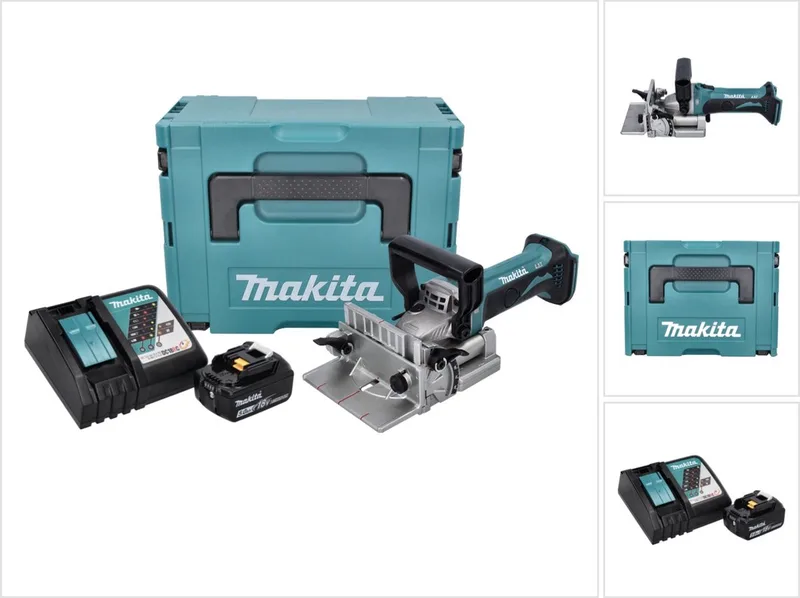 DPJ 180 RT1J accu-groeffrees 18 V 100 mm + 1x accu 5,0 Ah + oplader + Makpac by Makita – product image