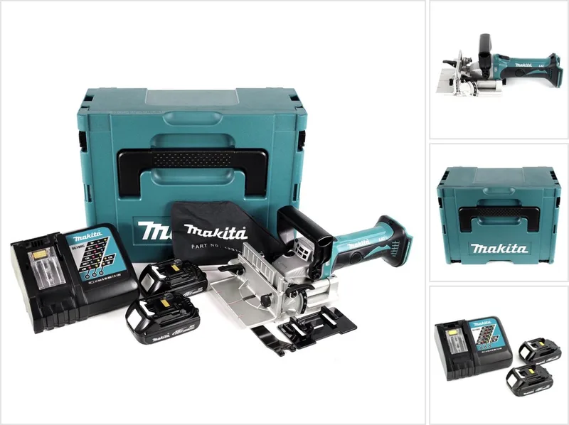 DPJ 180 RYJ 18 V Li-Ion accu sleuvenfrees in Makpac + 2 x 1,5 Ah accu + lader de Makita – image du produit