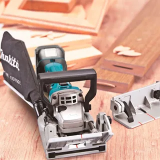Dpj180rtj Flachdübelfräse von Makita, Blau – Produktbild 5 von 5
