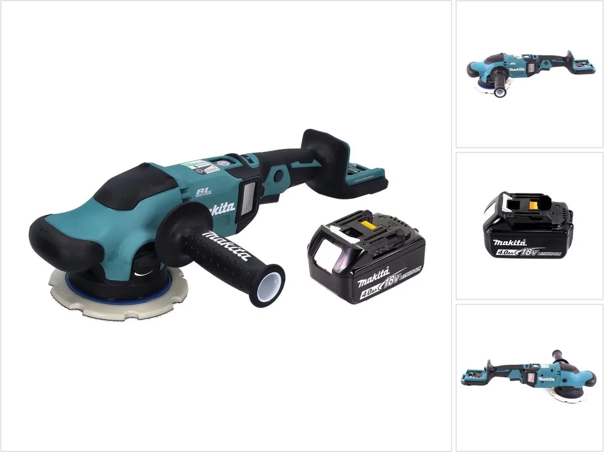 DPO 600 M1 accu-excentrische polijstmachine 18 V 150 mm XPT Brushless + 1x accu 4.0 Ah - zonder lader von Makita – Produktbild