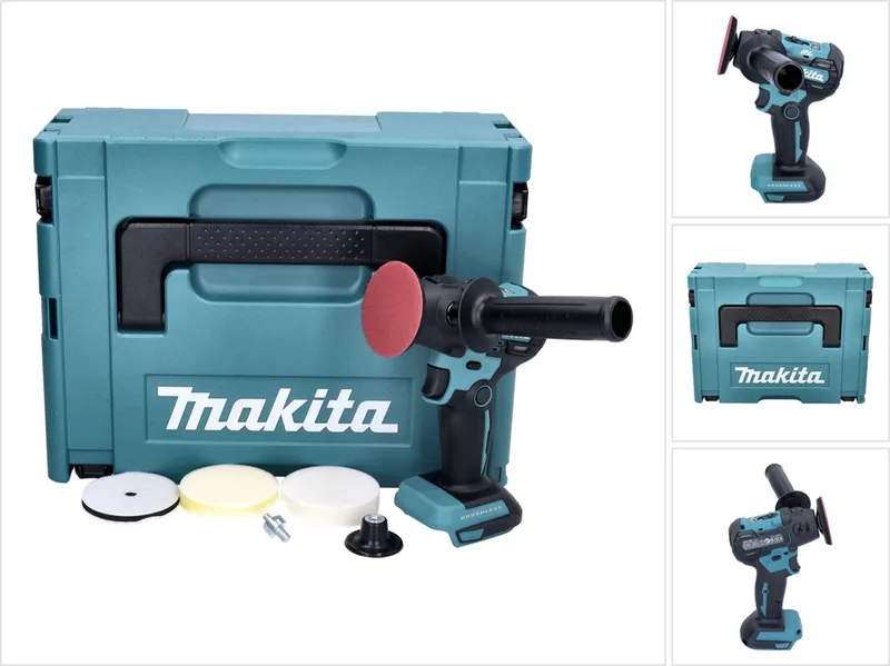 DPV 300 ZJ accu-polijstmachine 18 V 50 / 80 mm borstelloos + Makpac - zonder accu, zonder lader von Makita – Produktbild