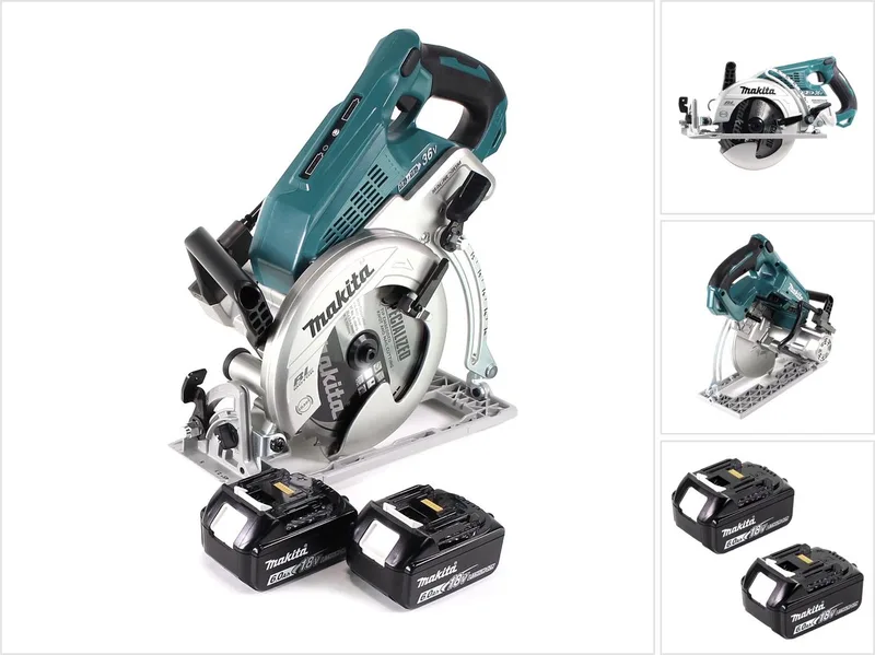 DRS 780 G Accu cirkelzaag 36V ( 2x18V ) 185 mm borstelloos + 2x accu 6,0Ah - zonder lader van Makita – productafbeelding