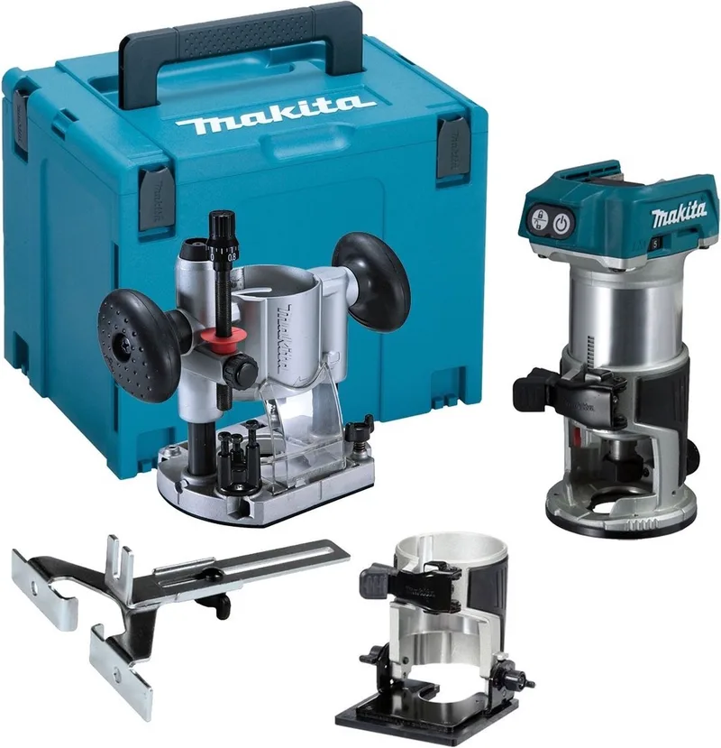 DRT50ZJX2 Accu Boven- en Kantenfrees 18V Basic Body in Mbox van Makita, Wit – productafbeelding 1 van 3