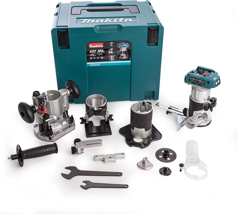 DRT50ZJX3 - 18V - accu - 6 - 8 mm - boven- en kantenfrees - accessoire - in Mbox de Makita – image du produit