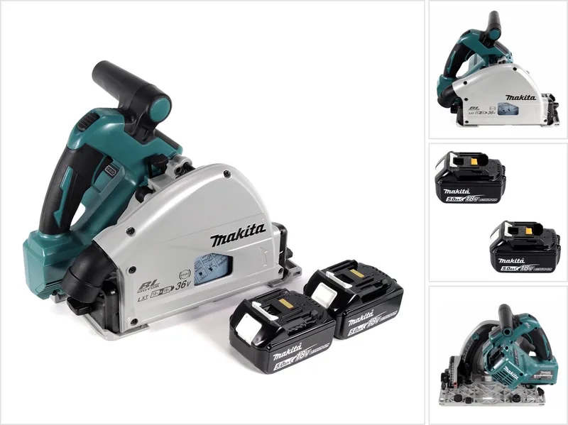 DSP 600 T accu-invalzaag 36 V (2x18 V) 165 mm borstelloos + 2x accu 5,0 Ah – zonder oplader de Makita – image du produit