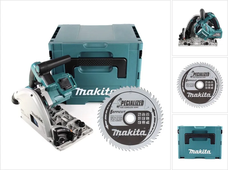 DSP 600 ZJ accu invalcirkelzaag 36 V (2x 18 V) borstelloos + EFFICUT cirkelzaagblad + Makpac - zonder accu, zonder oplader från Makita – produktbild