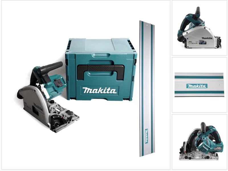 DSP 600 ZJ accu-invalzaag 36 V (2x18 V) 165 mm borstelloos + geleiderail + Makpac - zonder accu, zonder oplader de Makita – image du produit
