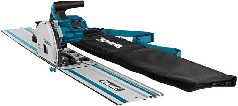 DSP601ZJU2 Accu Invalcirkelzaag 165mm AWS + Geleiderail en Tas 2x18V Basic Body in Mbox von Makita – Produktbild