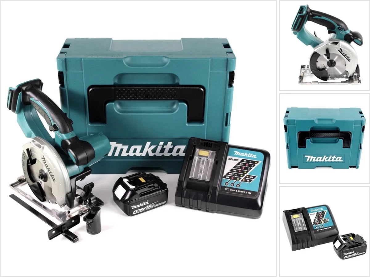 DSS 501 RM1J 18V 136 mm Li-ion accucirkelzaag in Makpac + 1x 4.0 Ah accu + lader de Makita – image du produit