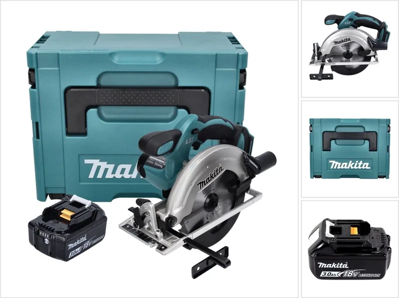 Akku-Handkreissäge DSS 611 F1J 18 V 165 mm + 1x Akku 3,0 Ah + Makpac - ohne Ladegerät von Makita – Produktbild