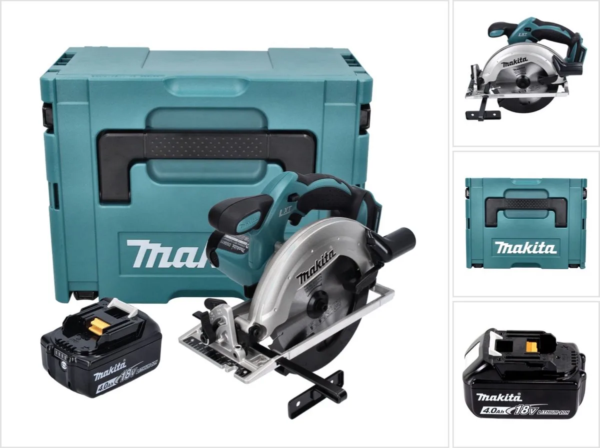 DSS 611 M1J accu-handcirkelzaag 18 V 165 mm + 1x accu 4,0 Ah + Makpac - zonder oplader de Makita – image du produit