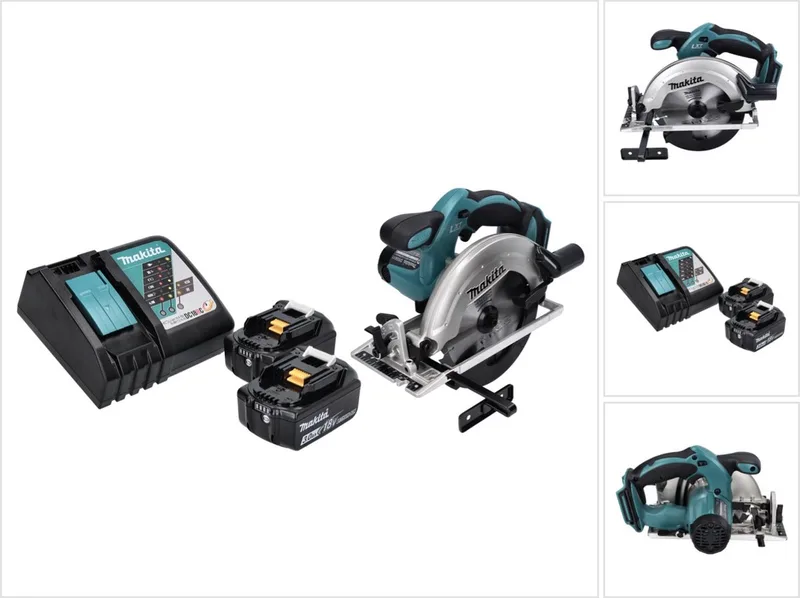 DSS 611 RF accucirkelzaag 18 V 165 mm + 2x accu 3.0 Ah + lader de Makita – image du produit