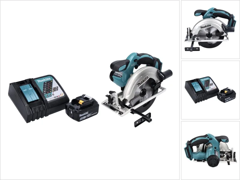 DSS 611 RG1 accu-handcirkelzaag 18 V 165 mm + 1x accu 6,0 Ah + oplader de Makita – image du produit