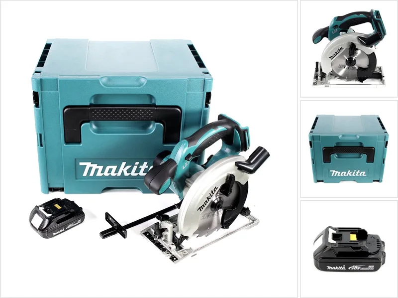 DSS 611 Y1J accucirkelzaag 18V 165 mm in Makpac + 1x 1,5Ah accu - zonder lader de Makita – image du produit