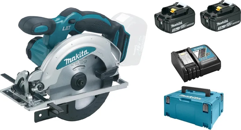 DSS610RFJ 18V Li-Ion Accu cirkelzaag set (2x 3.0Ah accu) in Mbox - 165mm fra Makita – produktbillede
