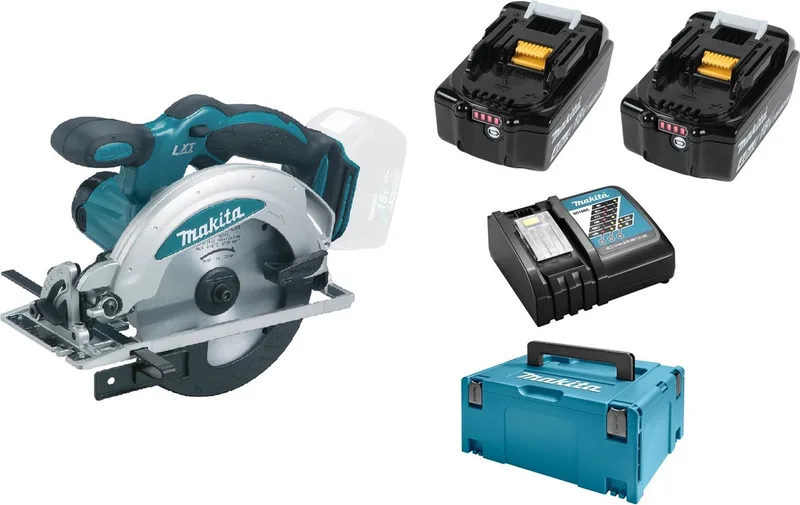DSS610RMJ 18V Li-Ion Accu cirkelzaag set (2x 4.0Ah accu) in Mbox - 165mm fra Makita – produktbillede