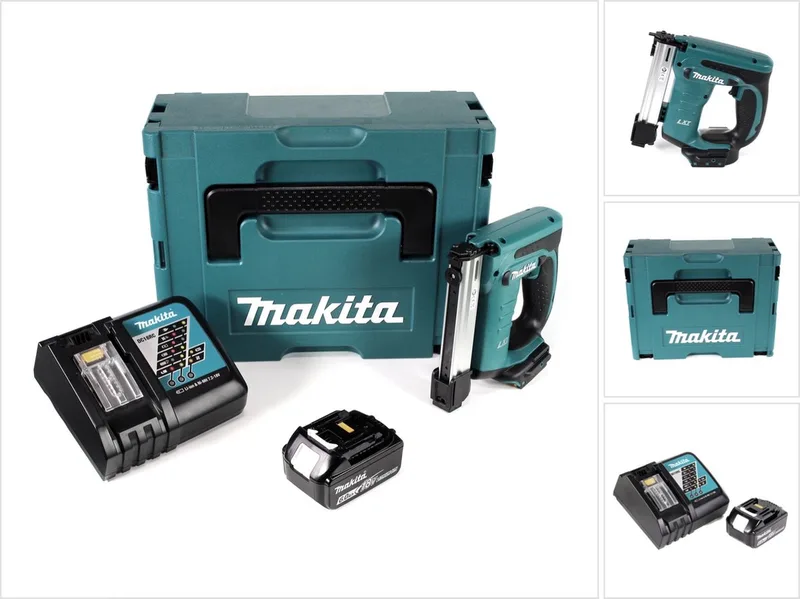 DST 221 RG1J 18 V Li-ion accu tacker in Makpac + 1x BL 1860 B 6,0 Ah Li-ion accu + DC 18 RC lader van Makita – productafbeelding