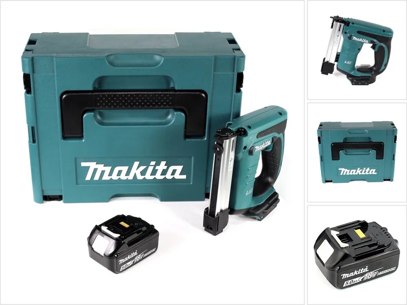 DST 221 T1J 18 V Li-ion accu tacker in Makpac + 1x BL 1850 B 5.0 Ah Li-ion accu - zonder lader de Makita – image du produit