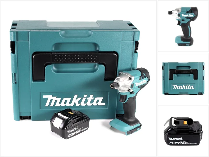 DTD 156 F1J accu slagmoersleutel 18V 155Nm + 1x oplaadbare accu 3.0Ah + Makpac - zonder oplader fra Makita – produktbillede