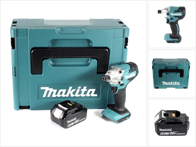 DTD 156 G1J accu slagmoersleutel 18V 155Nm + 1x oplaadbare accu 6.0Ah + Makpac - zonder oplader de Makita – image du produit