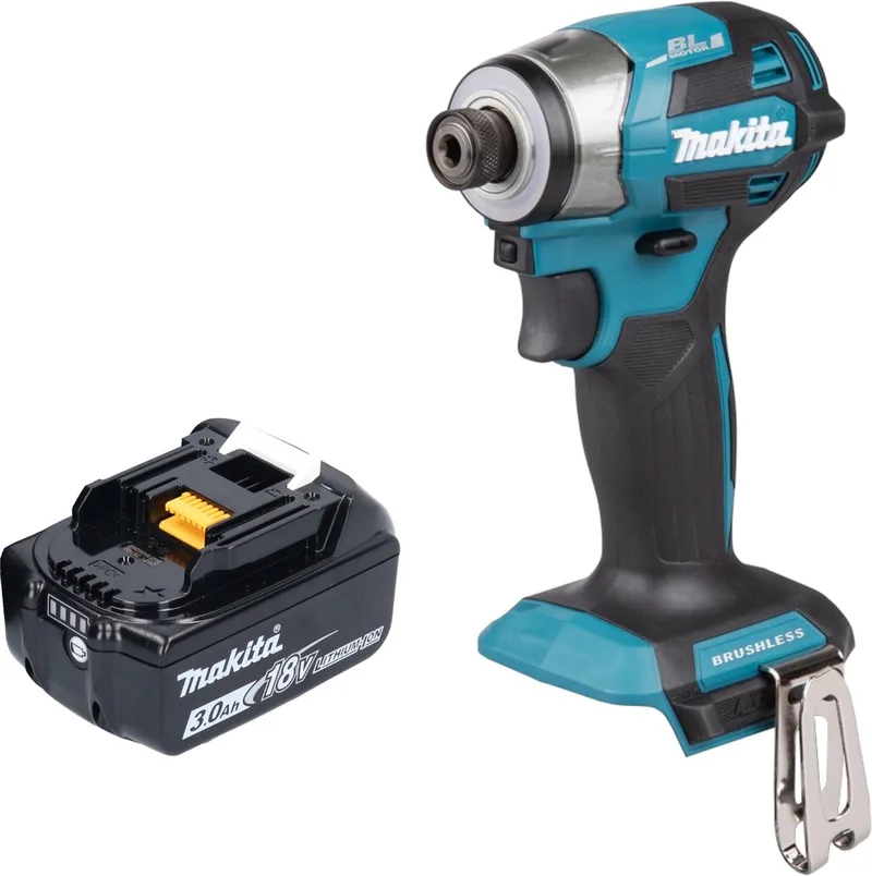 DTD 173 F1 accu slagmoersleutel 18 V 180 Nm 1/4" borstelloos + 1x oplaadbare accu 3,0 Ah - zonder oplader de Makita – image du produit