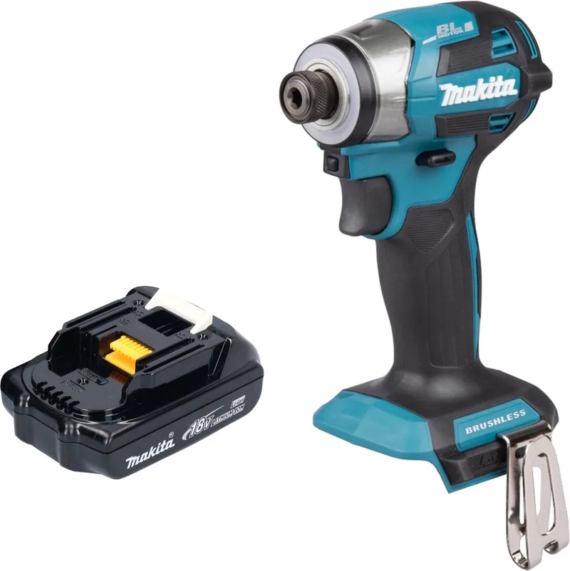 DTD 173 Y1 accu slagmoersleutel 18 V 180 Nm 1/4" borstelloos + 1x oplaadbare accu 1,5 Ah - zonder oplader van Makita – productafbeelding