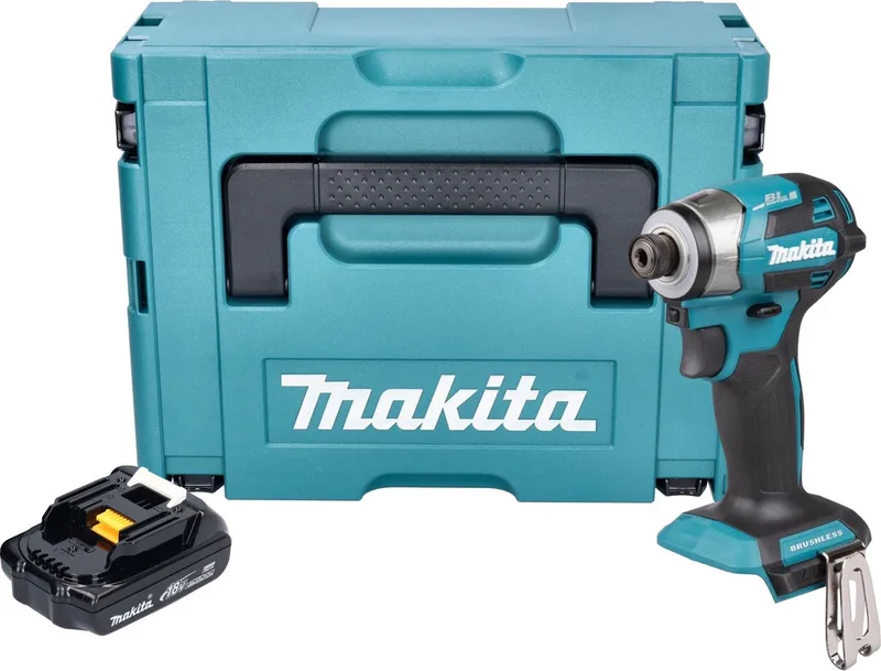 DTD 173 Y1J accu slagmoersleutel 18 V 180 Nm 1/4" borstelloos + 1x oplaadbare accu 1,5 Ah + Makpac - zonder oplader von Makita – Produktbild