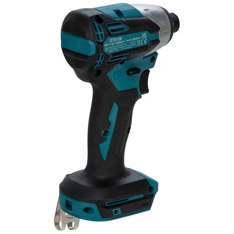 DTD158Z Accu slagschroevendraaier 170Nm 18V Basic Body van Makita, Blauw – productafbeelding 2 van 3