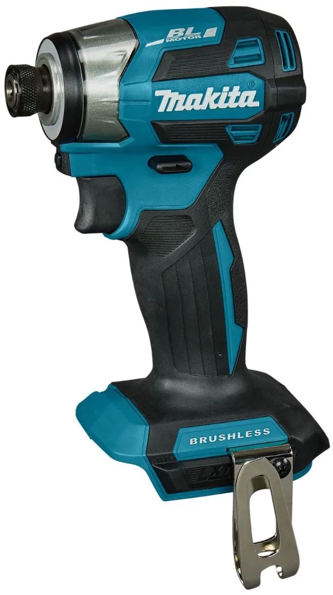 DTD173ZJX2 Accu slagschroevendraaier 180Nm 18V Basic Body in Mbox + Impact Premier bitset von Makita, Blau – Produktbild