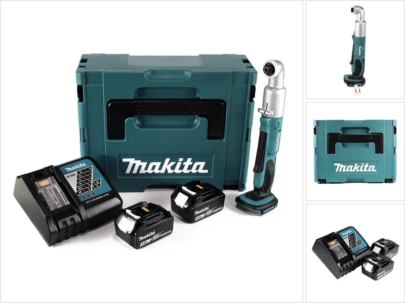 DTL 061 RFJ accu slagmoersleutel 18V 1/4" 60Nm + 2x oplaadbare accu 3.0Ah + lader + Makpac de Makita – image du produit