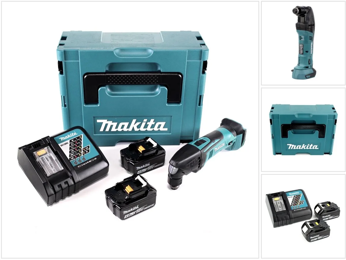 DTM 50 RMJ 18V Li-Ion accu multifunctioneel gereedschap in Makpac met 2x 4,0 Ah accu en 1x oplader by Makita – product image