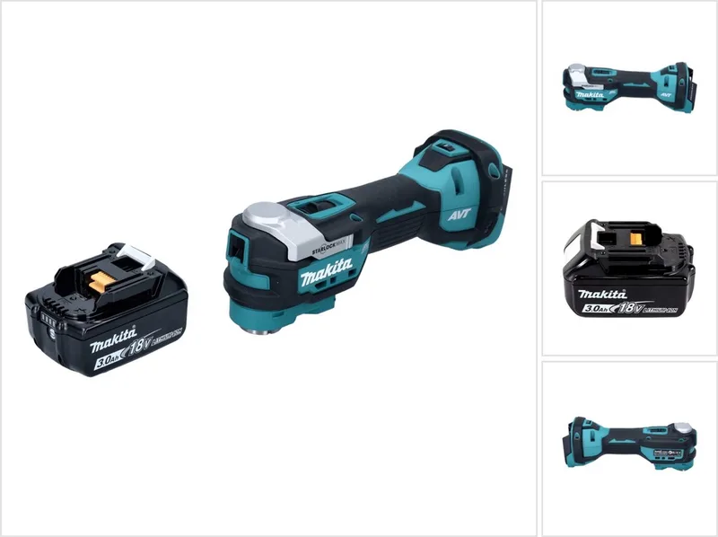 DTM 52 F1 accu multifunctioneel gereedschap 18 V Starlock Max Brushless + 1x accu 3,0 Ah - zonder oplader de Makita – image du produit