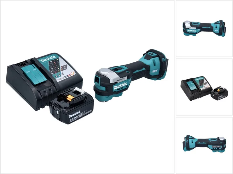 DTM 52 RG1 accu multifunctioneel gereedschap 18 V Starlock Max Brushless + 1x accu 6,0 Ah + oplader by Makita – product image