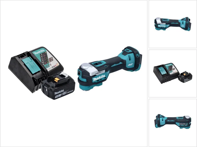 DTM 52 RT1 accu multifunctioneel gereedschap 18 V Starlock Max Brushless + 1x accu 5,0 Ah + oplader de Makita – image du produit
